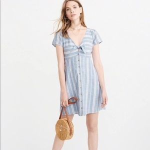 Abercrombie & Fitch Striped Button Down Dress